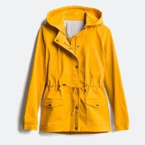 Y2K Oasis Style- Lianna Stretch Twill Cargo Jacket - 41 HAWTHORN- Mustard Color-